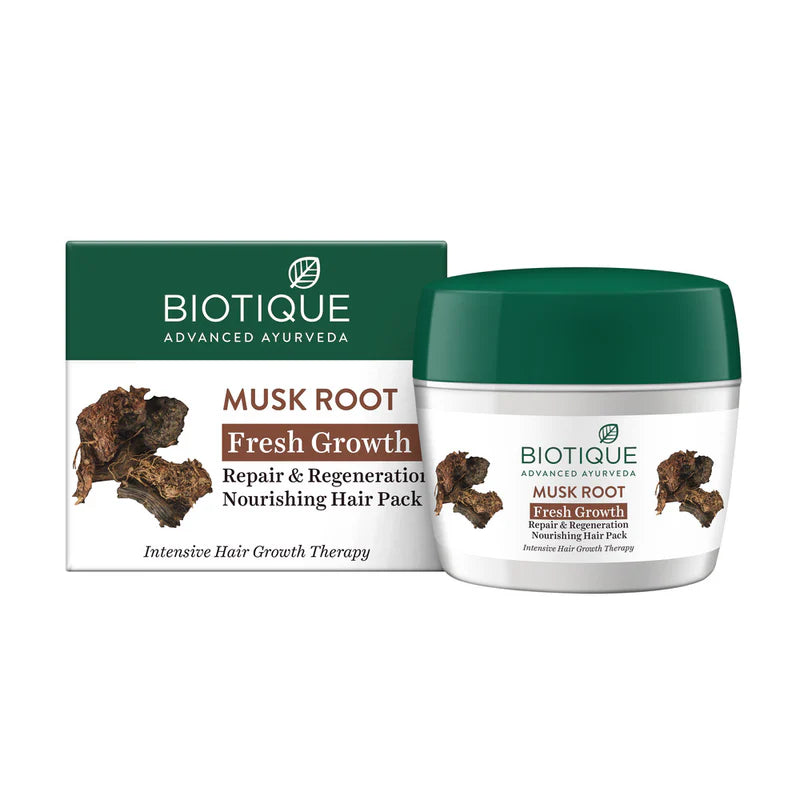 Biotique Fresh Growth Nourishing Treatment Pack - Bio Musk Root,