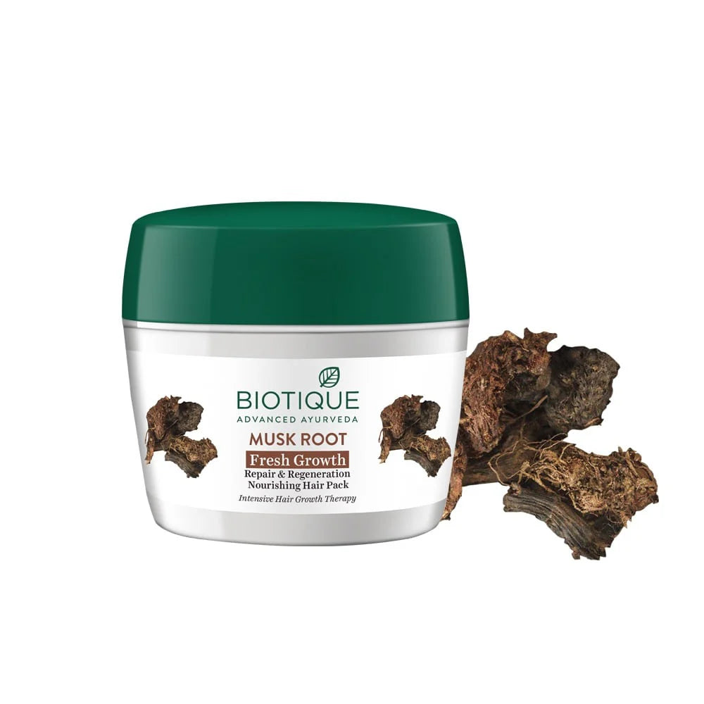 Biotique Fresh Growth Nourishing Treatment Pack - Bio Musk Root,