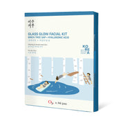 O3+ Mijoo Korea Glass Glow Facial Kit with Birch Tree Sap & Hylaluronic Acid - Ideal for Dry Skin