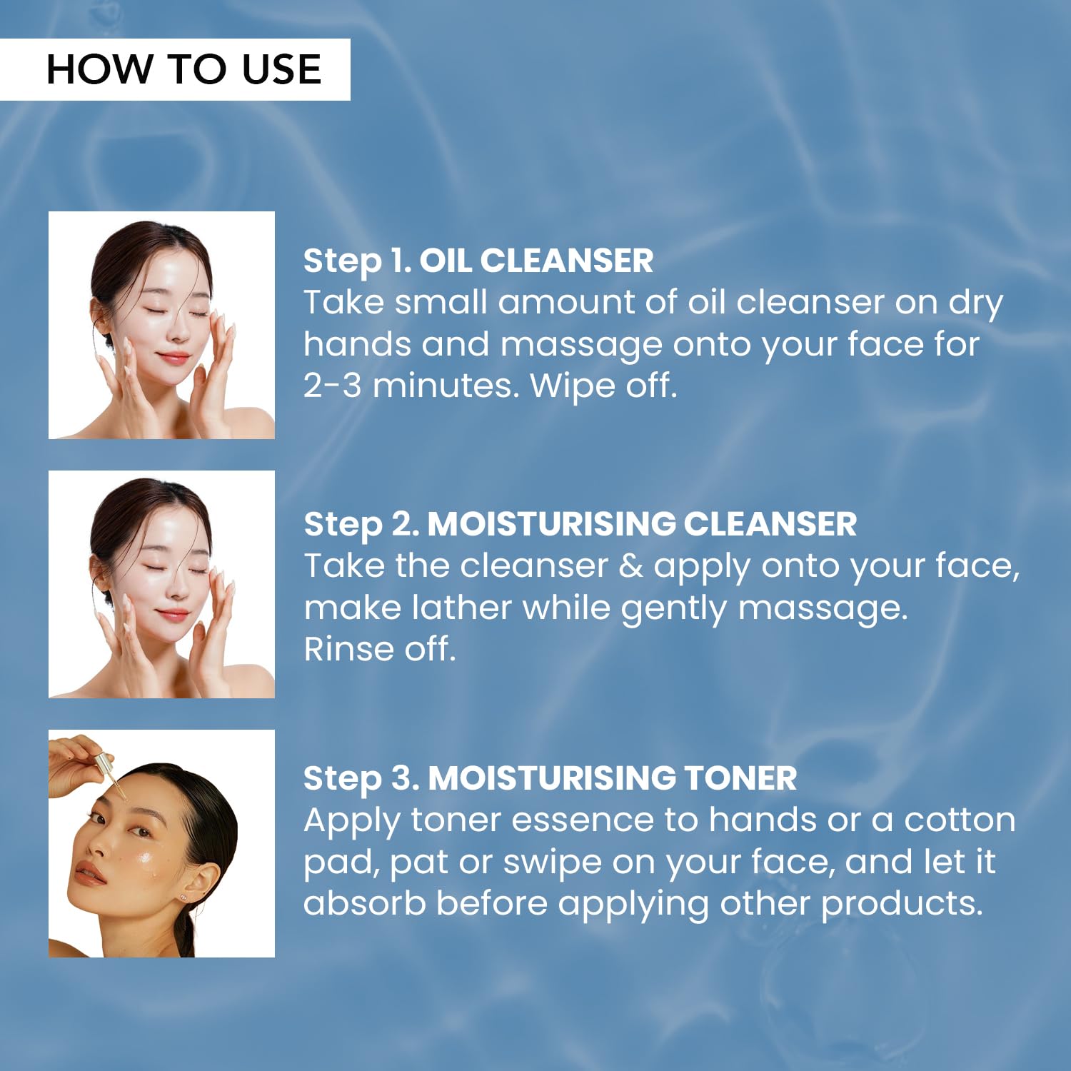 O3+ Mijoo Korea Glass Glow Facial Kit with Birch Tree Sap & Hylaluronic Acid - Ideal for Dry Skin