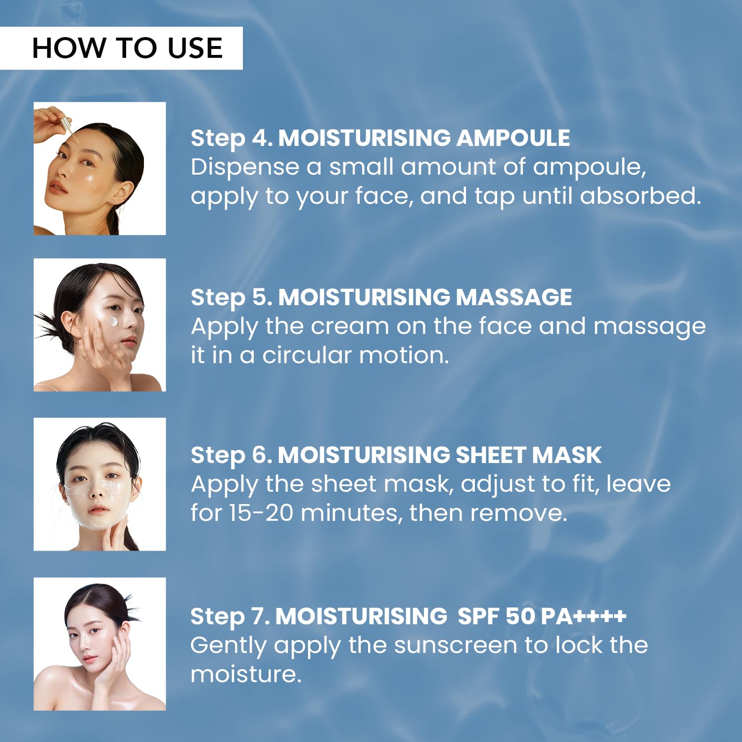O3+ Mijoo Korea Glass Glow Facial Kit with Birch Tree Sap & Hylaluronic Acid - Ideal for Dry Skin
