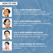 O3+ Mijoo Korea Glass Glow Facial Kit with Birch Tree Sap & Hylaluronic Acid - Ideal for Dry Skin