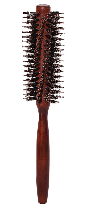 Boar Bristles Round Hair Brush Adding Curls Volume & Waves In Hairs Men and Women All Hair Types, Roller Hair brush for Blow Drying Curling Straightening Add Volume & Shine (Twirl Design)