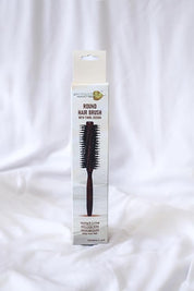 Boar Bristles Round Hair Brush Adding Curls Volume & Waves In Hairs Men and Women All Hair Types, Roller Hair brush for Blow Drying Curling Straightening Add Volume & Shine (Twirl Design)