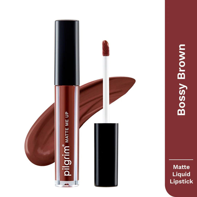 Pilgrim Liquid Matte Lipstick Lipstick for Women with Hyaluronic Acid & Spanish Squalane