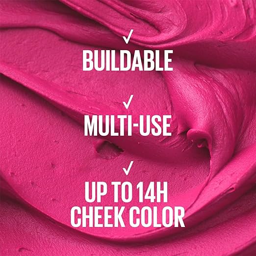 Maybelline Cloudtopia Cheek & Lip Mousse Blush | Lightweight, Pigmented Mousse in Coral Illusion, 5g