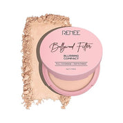 RENEE Bollywood Filter Blurring Compact - Fudge Fuzz | Pore Minimising, Matte Finish, Full Coverage, Rich Pay-off | Blurs Pores & Blemishes | 9g