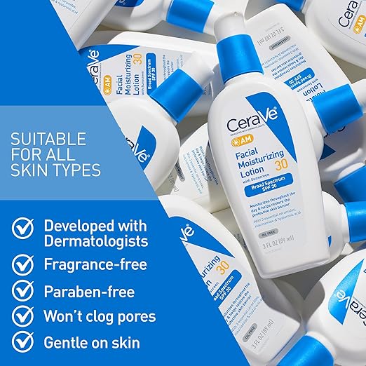 CeraVe Moisturizing SPF 30 Facial Lotion Am, 89ml