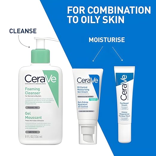 CeraVe Oil Control Gel Cream lightweight Moisturizer for Oily & Combination Skin with Ceramides, Hyaluronic Acid & Niacinamide