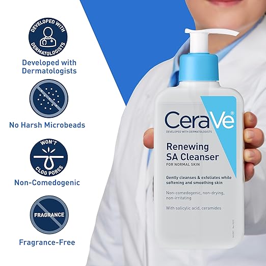 CeraVe SA Smoothing Cleanser For Dry, Rough & Bumpy Skin 236ml