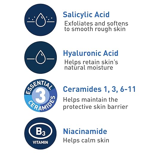 CeraVe SA Smoothing Cleanser For Dry, Rough & Bumpy Skin 236ml