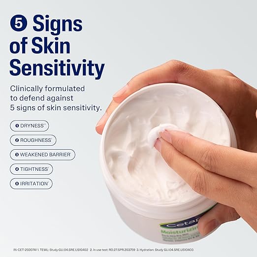 Cetaphil Moisturising Cream 100 g for Dry & Sensitive Skin | 48H Hydration with Almond Oil, Niacinamide & Panthenol | Rich Fragrance and Paraben Free Moisturiser, Prevents Moisture Loss & Repairs Skin Barrier | Dermatologist Recommended