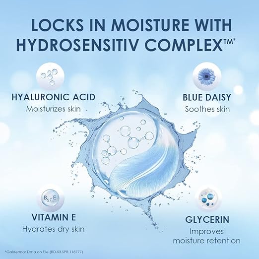 Cetaphil Optimal Hydration Replenishing Night Cream 50g | Lightweight & Fast Absorption | Hyaluronic Acid, Blue Daisy Extract, Niacinamide