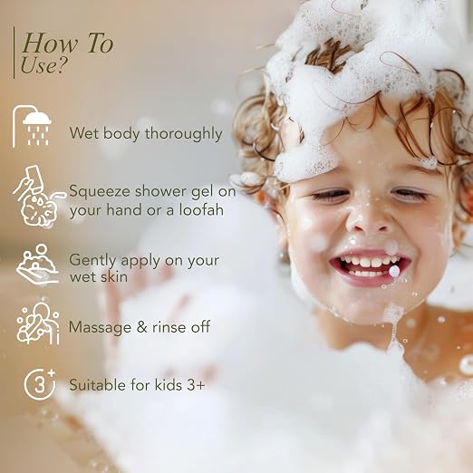 Choco Milk Splash Kids Body Wash 250ml | pH Balanced, Paraben Free | Chocolatey & Creamy Freshness | Gentle Kids Bodywash with Shea Butter & Chocolate