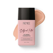 RENEE Bollywood Filter Blurring Liquid Foundation - Hazel Hush | Full Coverage, Matte Finish | Blurs Pores & Blemishes | Hydrates & Evens Skin Tone | With Niacinamide & Hyaluronic Acid | 30ml