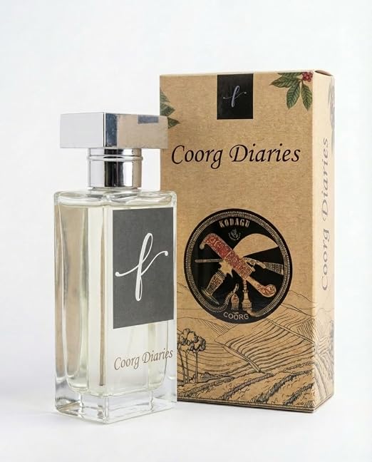 A Fragrance Story | Coorg Diaries Eau De Parfum 50ml | Unisex Perfume | Blend of Coffee, Vanilla & Rose