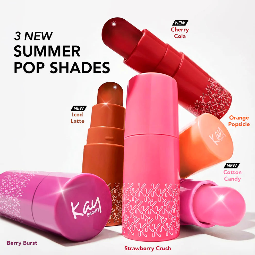 Kay Beauty Luminous Jelly Lip & Cheek Popsicle Wand Strawberry Crush