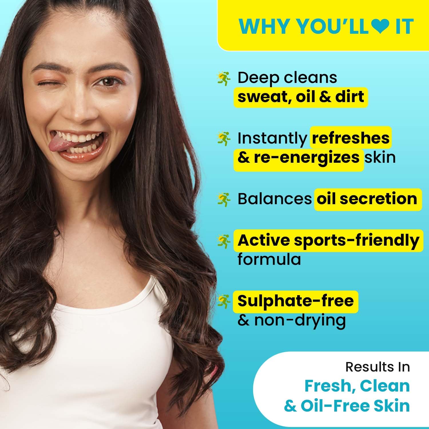 DOT & KEY Lime Rush Sports Face Wash