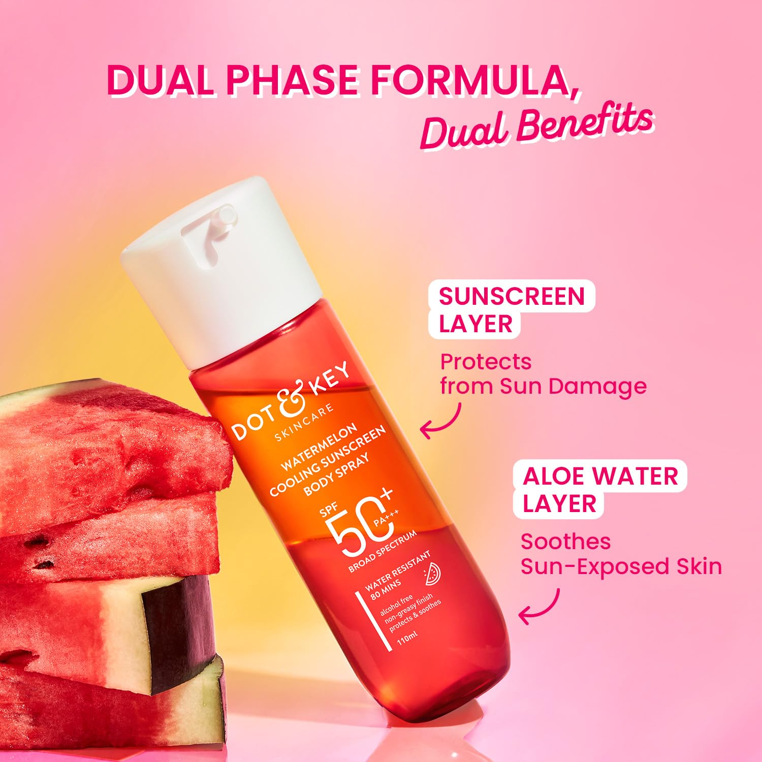 DOT & KEY Watermelon Cooling Sunscreen Body Spray