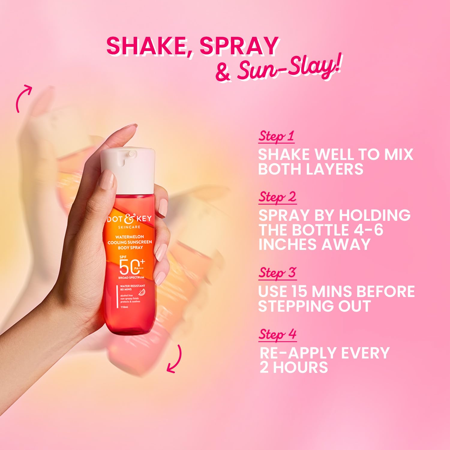 DOT & KEY Watermelon Cooling Sunscreen Body Spray