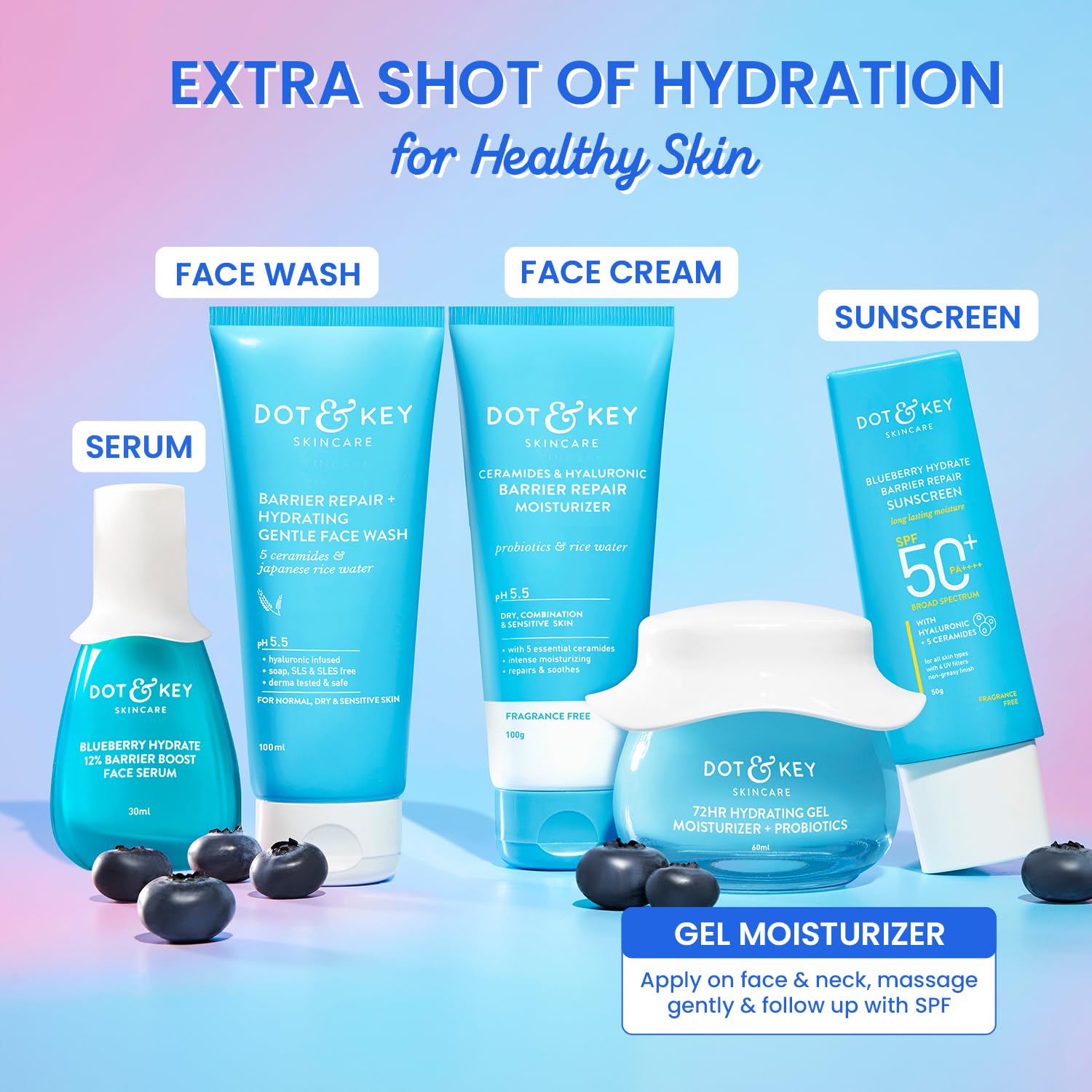 DOT & KEY 72Hr Hydrating Gel + Probiotics Moisturizer