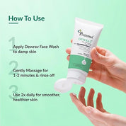 Fixderma Dewrav 2% Niacinamide Pore Minimizing Face Wash with Ceramides & Cica Extract | Face Wash for Open Pores Tightening | Strengthens Skin Barrier & Brightens Skin | For Men & Women- 100ml