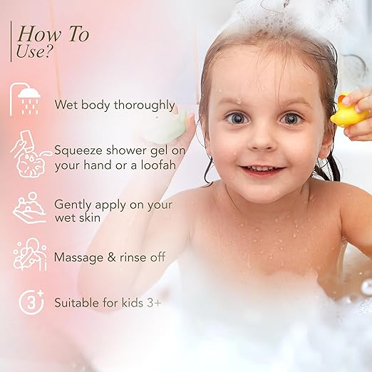 Disney Princess Rapunzel Shower Gel for Kids 250ml | Fruity Floral Scent | Vegan & Paraben Free | With Olive Oil & Aloe Vera | Gentle Formula