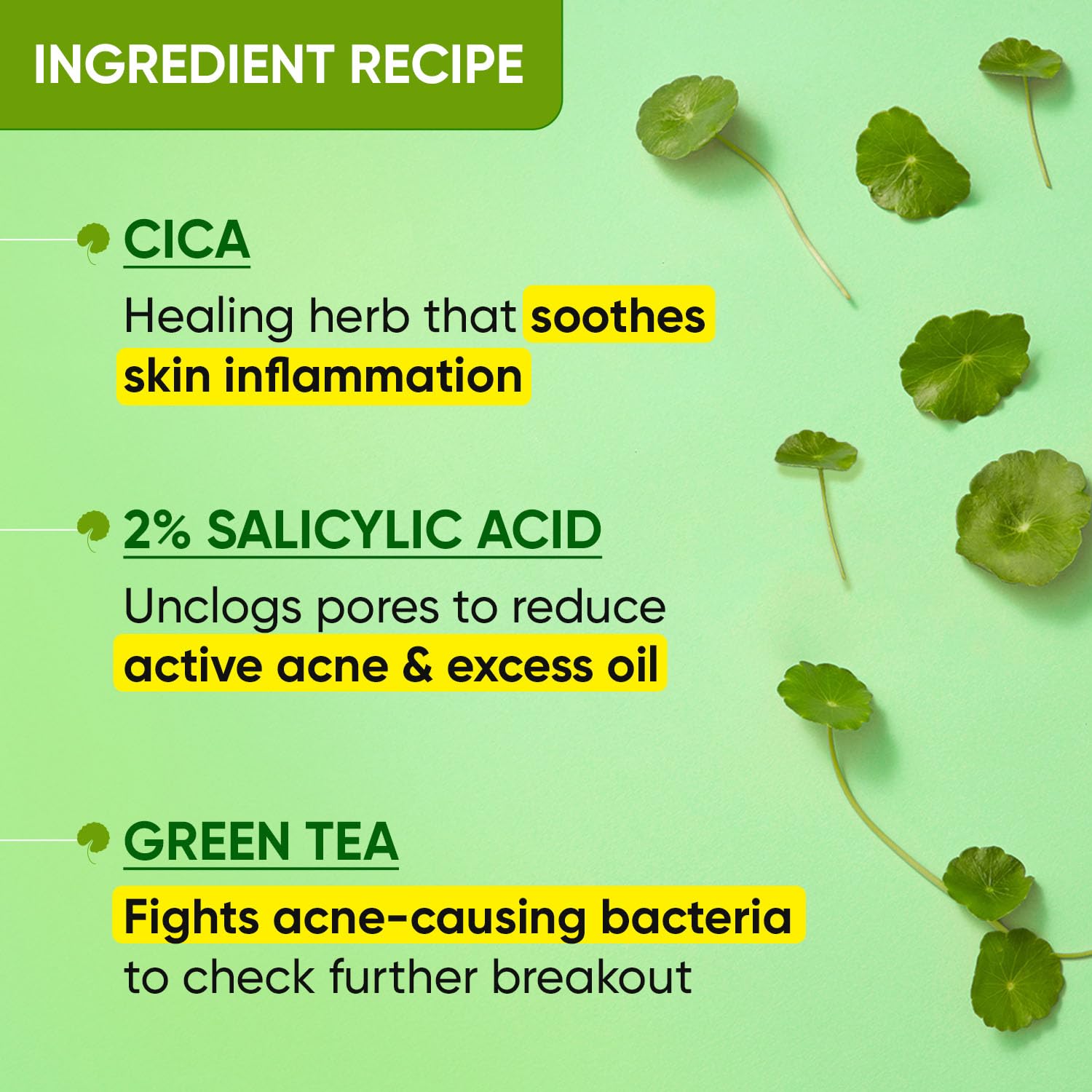 Dot & Key Cica Salicylic & Green Tea Facewash For Acne Prone & Oily Skin (100ml)