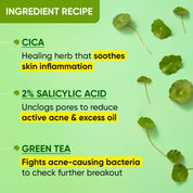 Dot & Key Cica Salicylic & Green Tea Facewash For Acne Prone & Oily Skin (100ml)
