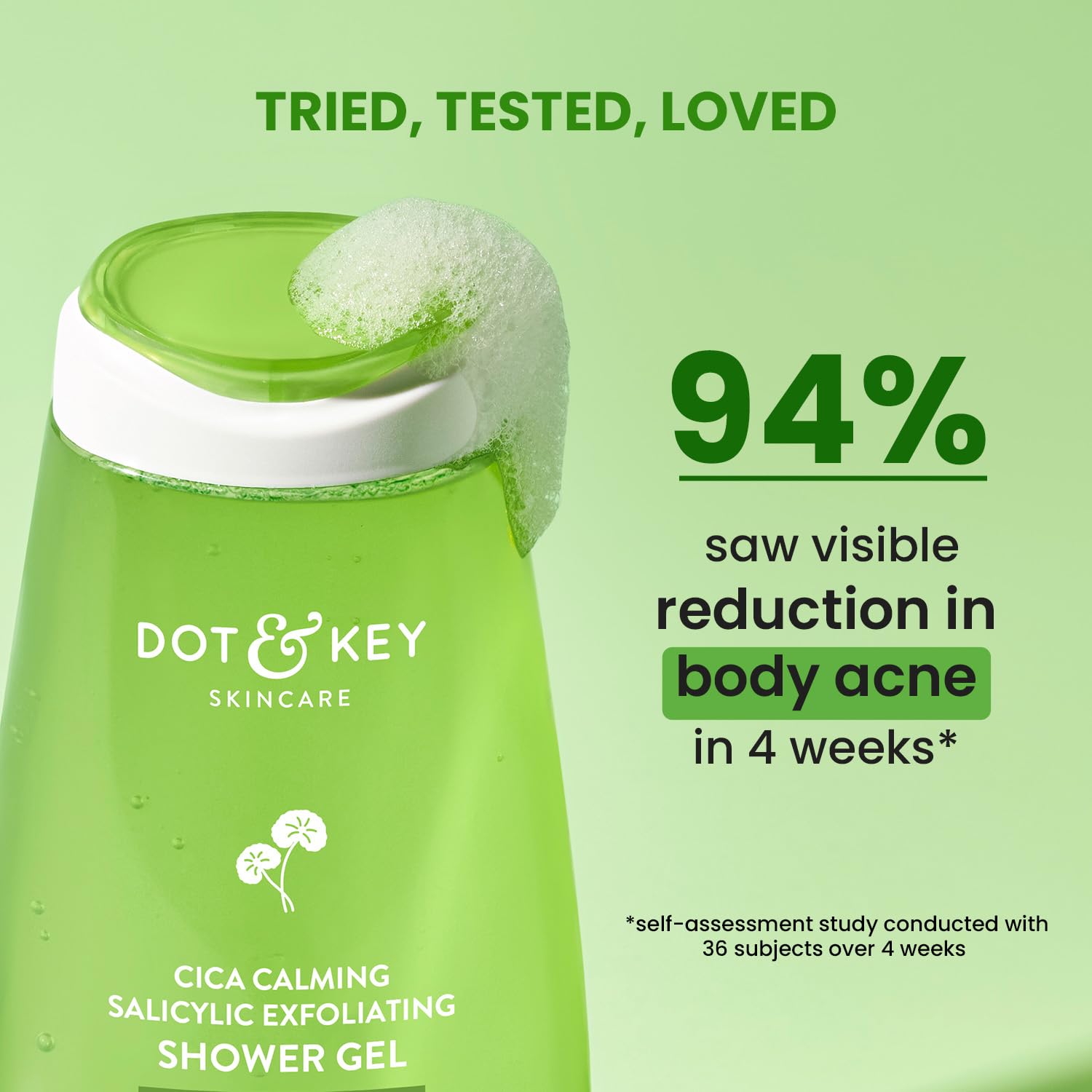 Dot & Key Cica & 1% Salicylic Daily Exfoliating Shower Gel 250ml