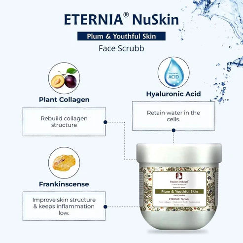 Passion Indulge Eternia NuSkin Face Scrubb 200gm For Youthful Skin, Anti-Aging