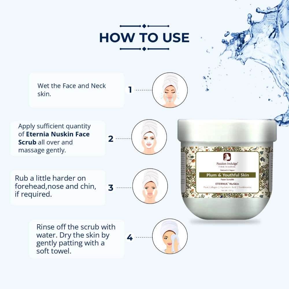 Passion Indulge Eternia NuSkin Face Scrubb 200gm For Youthful Skin, Anti-Aging