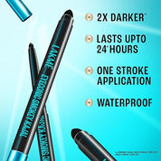 LAKME 9-5 Eyeconic Smokey Kajal, Black, 0.35g, for Smokey Eye Perfection, with 2x Darker Pigment, Smudge-Proof and Waterproof, Long-Wear Formula