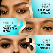LAKME 9-5 Eyeconic Smokey Kajal, Black, 0.35g, for Smokey Eye Perfection, with 2x Darker Pigment, Smudge-Proof and Waterproof, Long-Wear Formula