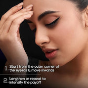 RENEE Midnight Matte Eyeliner, Darkest Black, Long Lasting, Smudge-Proof & Waterproof Formula, One-Swipe-Application with Intense Pigment, Enriched with Vitamin E, Camomile & Aloe Vera, 2.5ml