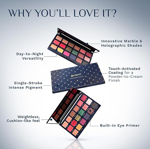 Pilgrim Midnight in Paris 18-in-1 Multi-Textured Eyeshadow Palette