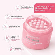 FACES CANADA CloudMelt 3% Rice PDRN Capsule Moisturizer with 3% Niacinamide, 65 gm