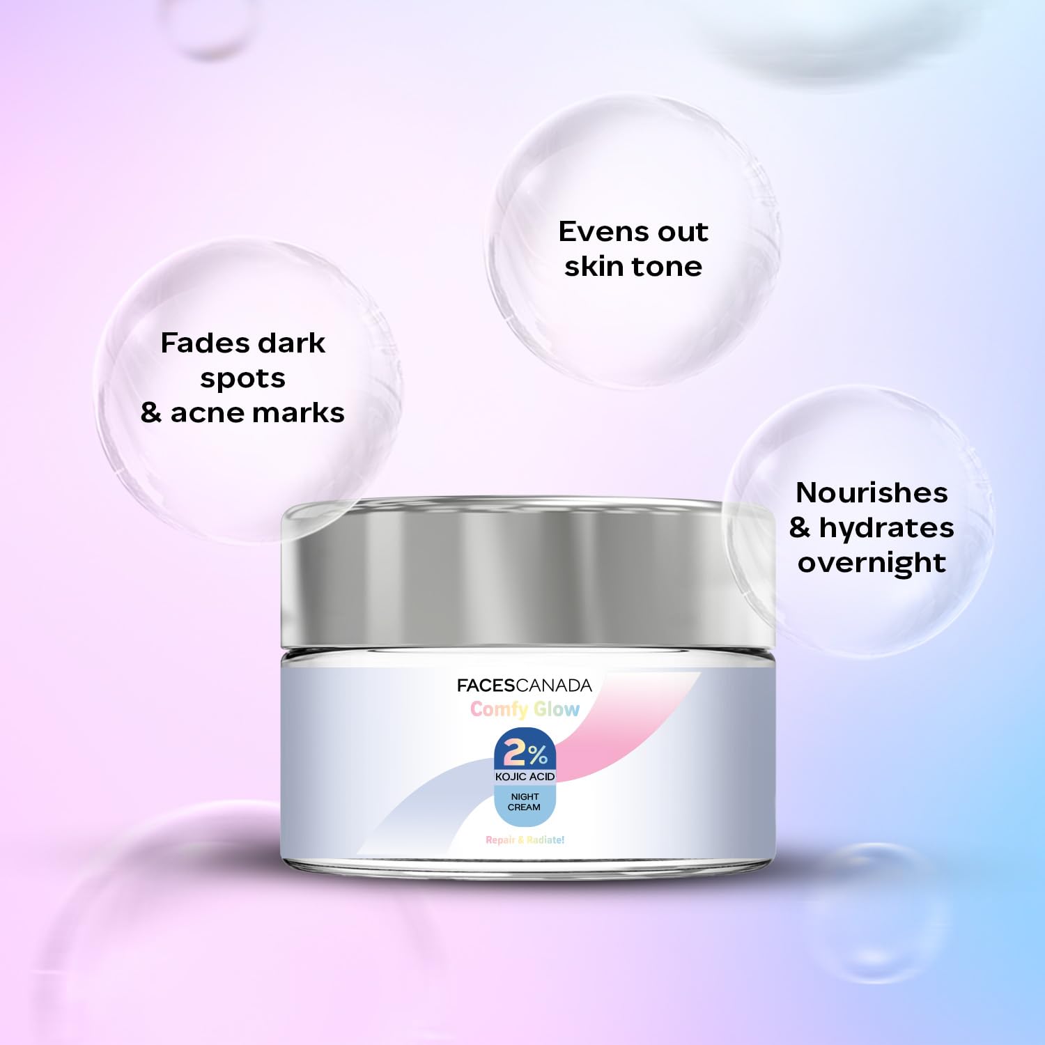 FACES CANADA 2% Kojic Acid Comfy Glow Night Cream