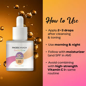 faces comfy glow 10%acid face serum