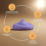 FACES CANADA Comfy Glow Sunscreen - 50ml | SPF50 PA+++ | UVA & UVB Protection | Feather Light Texture | Lightweight & Non Greasy | Brightens Skin | Hydrates Skin | Prevents Sunburns, Tanning & Premature Aging