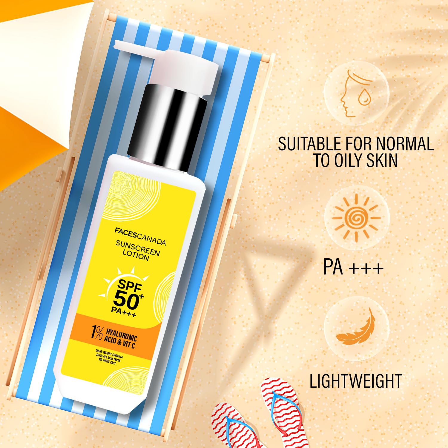 FACESCANADA Sunscreen Lotion, 100ml