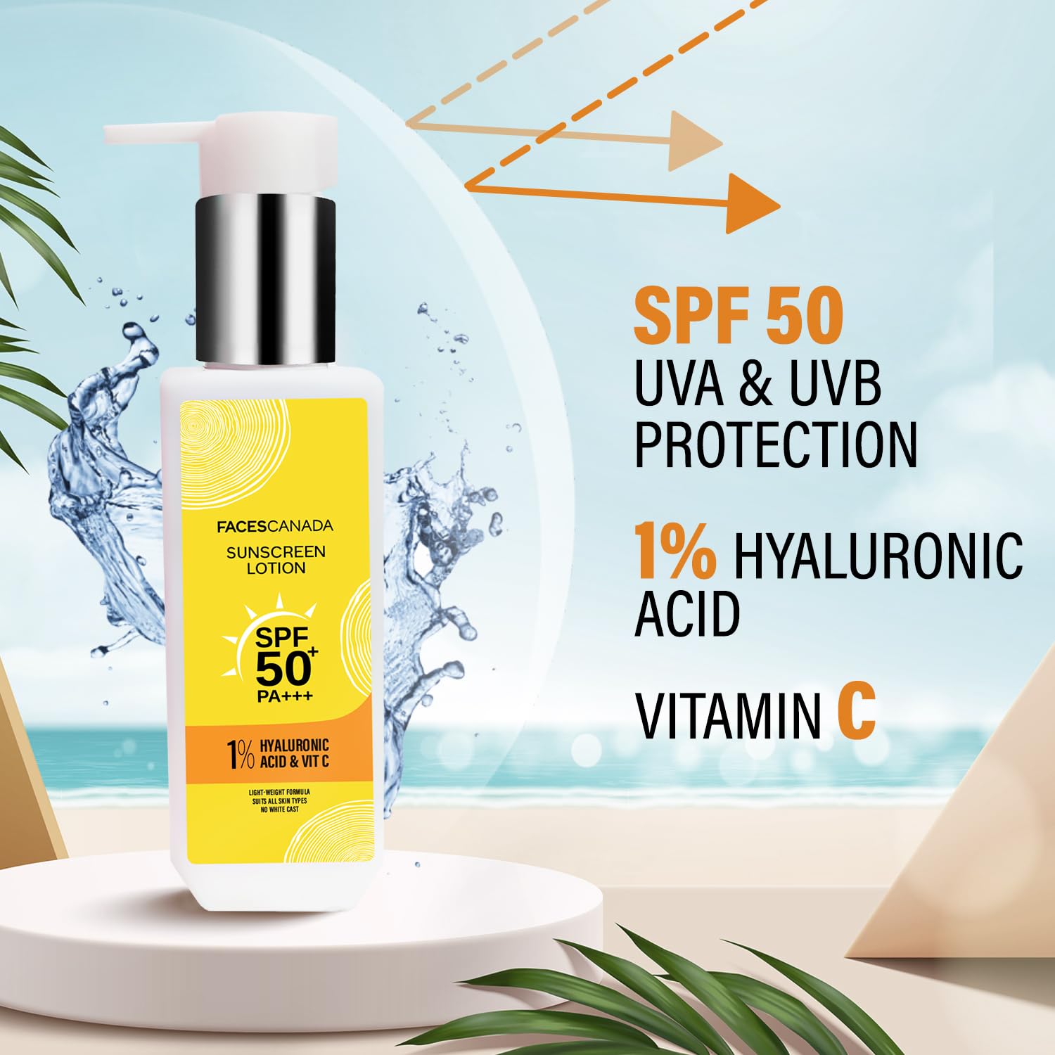 FACESCANADA Sunscreen Lotion, 100ml