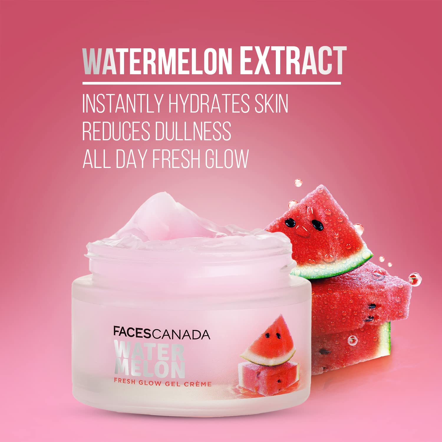 FACESCANADA Watermelon Fresh Glow Gel Creme, 50g