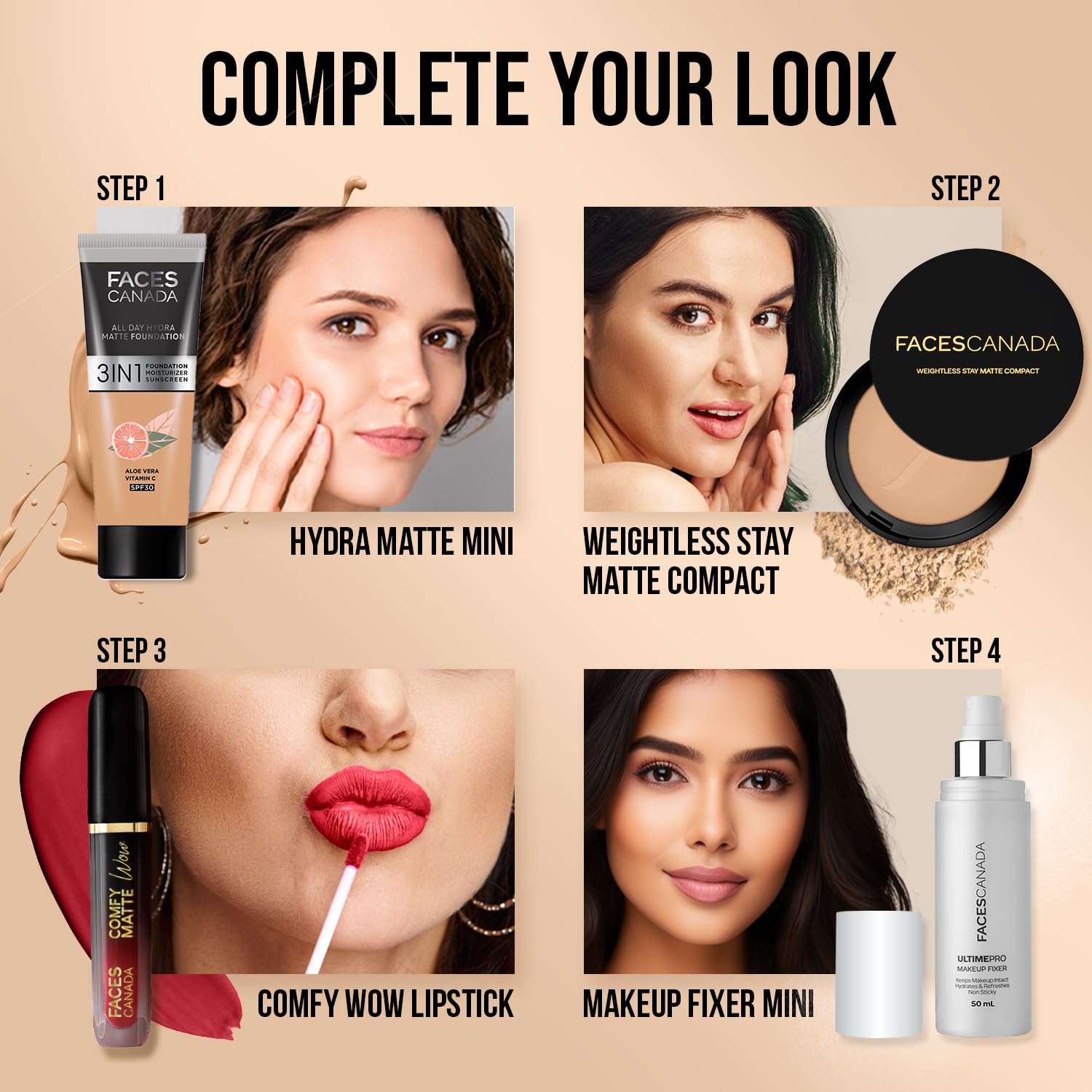FACESCANADA Weightless Stay Matte Finish Compact Powder
