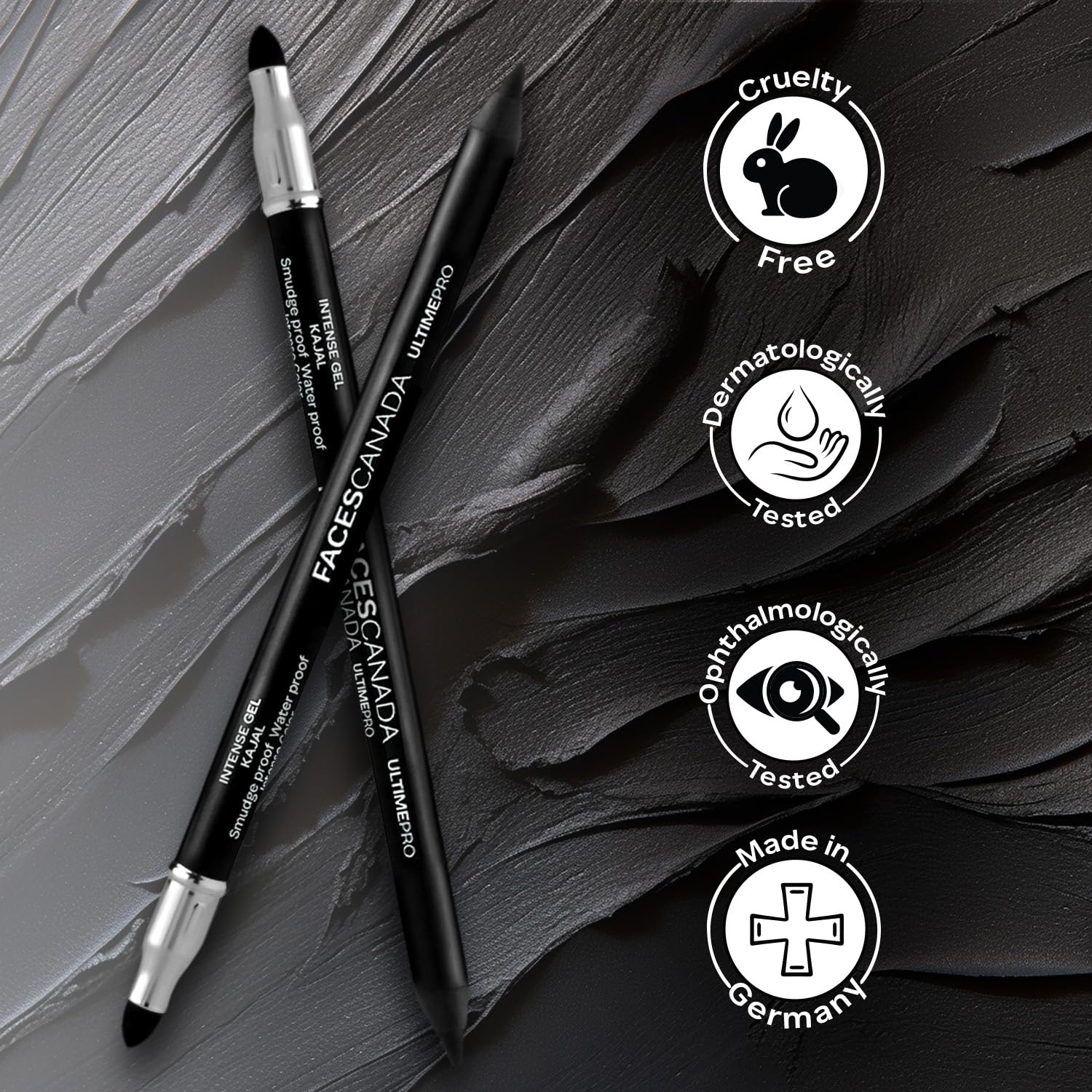 FACES CANADA Ultime Pro Intense Gel Kajal With Smudger & Sharpener