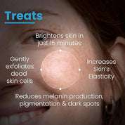 FCL Brightening Face Mask | Kojic Acid Face Mask With Hyaluronic Acid For Glowing Skin | With PHA, BHA & AHA | Exfoliates Dead Skin & Shrinks Open Pores - 100Gm