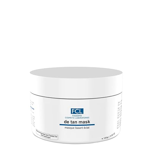 FCL De Tan Mask For Tanning & Dark Skin | Cleans Pores | Removes Blackheads | Improves Skin Tone & Texture | Suits Oily | Non-Comedogenic | Paraben Free- 100gm