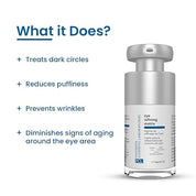 FCL Eye Refining Matrix Under Eye Gel For Dark Circles, Puffiness & Fine Lines with Vitamin C & Hyaluronic Acid | Eye Serum for Dark Circles | For Women & Men Skin Care - 15 gm