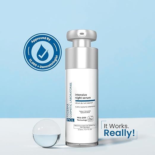 FCL Intensive Night Serum | Anti Aging Night Face Serum | Anti Wrinkle Face Serum 30ml
