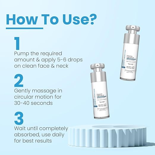 FCL Intensive Night Serum | Anti Aging Night Face Serum | Anti Wrinkle Face Serum 30ml